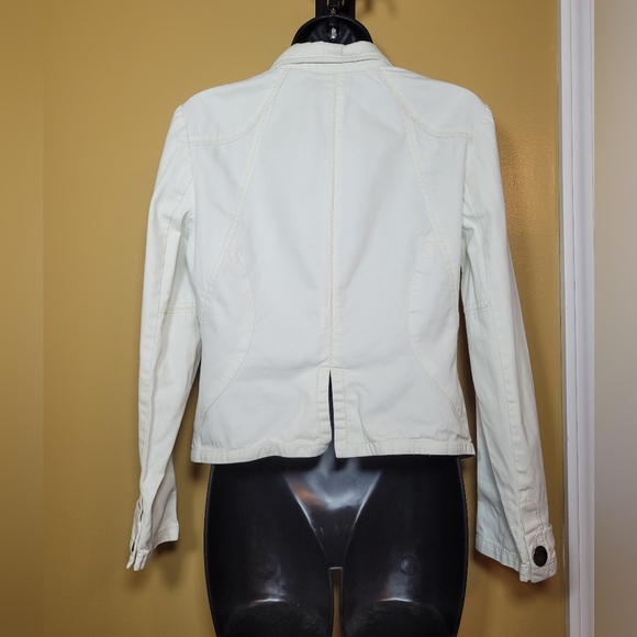 Ideology 100% Cotton White Jacket sz Petite S - Picture 2 of 7
